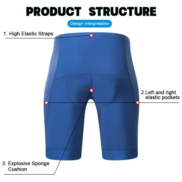 X-TIGER%20Cycling%20Shorts%206D%20Padded%20Men's%20Cycling%20Shorts%20Mountain%20Bike%20Fitness%20Leisure%20Shorts%20Summer%20Sports%20Breathable%20Shorts%20-%20Image%204