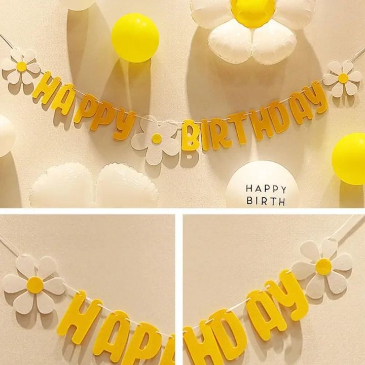 New%20Baby%20Shower%20Daisy%20Happy%20Birthday%20Banner%20White%20Flower%20Birthday%20Sign%20Garland%20Decoration%20Happy%20Daisy%20Flag%20Yellow%20Flower%20Party%20-%20Image%205