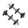 M6 Toilet Tank Fixing Screw Set With 304 Stainless Steel Bolts And Flat Washers For Bathroom Sink Sealing Ring.