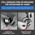 Piston Ring Compressor 3/4/6 Inch Ratchet Clamp Disassembly Tool Set- Adjustable 53-175mm Car Piston Ring with Piston Ring Plier. 