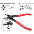 Car Oil Hose Crimping Plier Repair Tools Calliper Vise Pipe Clamp Collar Clip Auto Repairing Motorcycle Automotive Accessories.