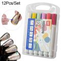 12Pcs/Set Golf Club Color Changing Pen Acrylic Ink Pen With Strong Sunscreen Waterproof Covering Power Golf Accesoires. 
