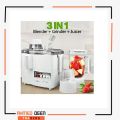 National Multi functional 3 in 1 Juicer Grinder and Blender Machine - Food Processor Heavy Motor with 2 Years Warranty. 
