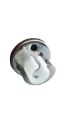 Inside Mount Curtain Rod Bracket Socket for Window Frame Closet and Shower Curtain Rod Pole End Support 2 Pieces For 3/4inch to 1inch. 