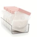 1Pcs Silicone Breastmilk Storage Bag Reusable, 11oz/320ml Leak-Proof Breastmilk Freezer Bags, BPA Free Self-Standing Milk Bag. 