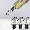 3PCS Silver Spray Paint Oil Bottle Plug Plastic Oil Bottle Plug Soy Sauce Vinegar Bottle Plug Oil Pour Nozzle. 