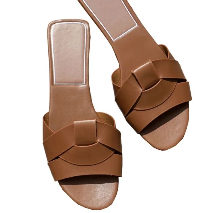 New%20Summer%20Designer%20Women'S%20Solid%20Color%20Fashion%20Slippers%20Zapatos%20De%20Mujer%20Women'S%20Shoes%20Slippers%20Women%20Slippers%20%20Women%20Shoes%20-%20Image%202