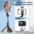 AXNEN L21 Phone Selfie Stick Cellphone Tripod with Extension Rod Bluetooth Remote Control for Android IOS Smartphone Shoot Vlog. 
