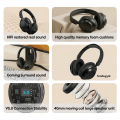 Original NIA J1 Noise Cancelling ANC Wireless Bluetooth Headphones - Wired Gaming Headset with ENC Call Noise Reduction & 20-Hour Battery Life - Foldable Ergonomic Gym Headphone with HiFi Sound - By FunBug. 