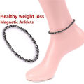 Magnetic Therapy Loss Weight Bracelet Anklet Black Gallstone Stimulating Acupoints Slimning Anti Cellulite Foot Chain Tool.
