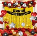 Anniversary Decoration Items Kit - 70Pcs  for Couple, Boyfriend, Husband | Wedding Anniversary Decoration Items. 
