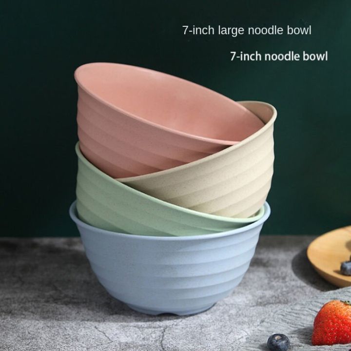 5 PCs wheat eco Bowl (17x8.5 cm) in a microwave pastel