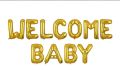 Welcome Baby Letter Foil Balloon Banner for Baby Shower, Gender Reveal Event and Decoration. 