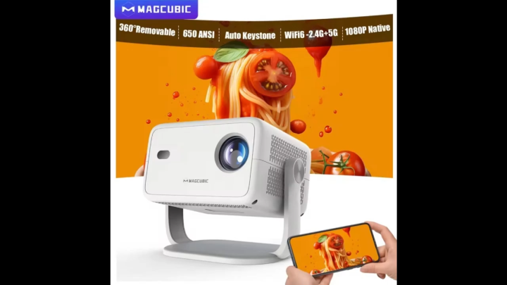 Magcubic Smart Projector 4K Android 11 L018 HY310 HY320 HY 300  Wifi6 650 ANSI Allwinner H713 BT5.0  Cinema Outdoor portable Projetor