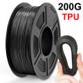 Flexible Filament TPU Black 3D Printer Filament 200g 1Kg Roll FlexMaterials TPU Black 3D Printing Filament 1.75mm.