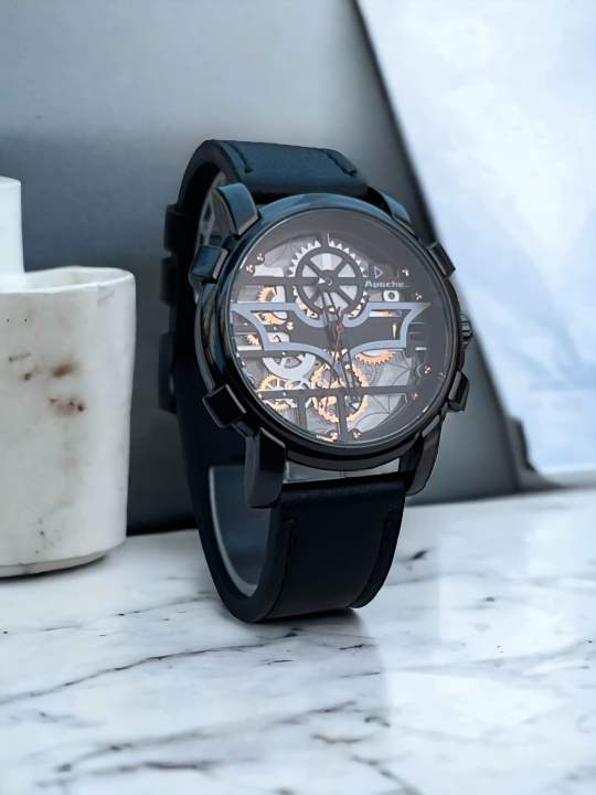 OBLVLO%20Luxury%20Retro%20Casual%20Men%20Skeleton%20Automatic%20Watches%20Mechanical%20Calfskin%20Strap%20Mineral%20Crystal%20Glass%20Waterproof%20Dial%2045%20VM%20-%20Image%204