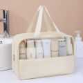 Women's Clear Makeup Bag Portable Travel Cosmetic Bag Large Capacity Bath Bag Multifunctional Waterproof Storage Compartment.