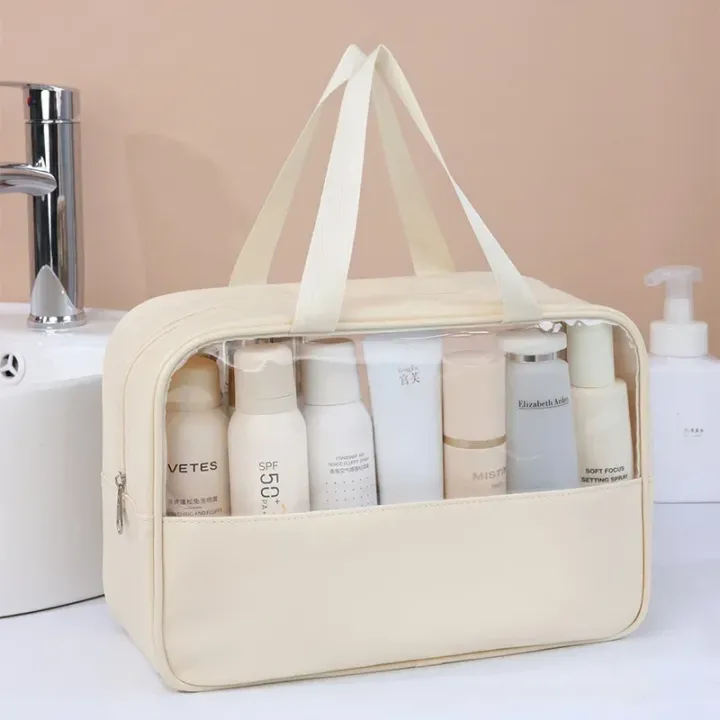 Women's%20Clear%20Makeup%20Bag%20Portable%20Travel%20Cosmetic%20Bag%20Large%20Capacity%20Bath%20Bag%20Multifunctional%20Waterproof%20Storage%20Compartment%20-%20Image%204