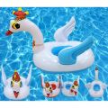 Cartoon Kids Inflatable Pool Toys Crown Swan Swimming Floating Chair Summer Oudoor Funny Water Toys PVC Inflatable Ring for Baby. 