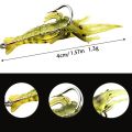 10PCS Soft Simulation Shrimp Prawn Lure Hook Crankbaits Fishing Tackle Fishing Lures Artificial Bait Wobblers for Trolling. 