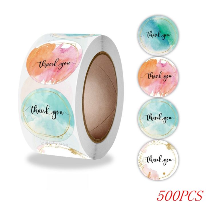 50-500pcs%201inch%20Blue%20Thank%20You%20Stickers%20For%20Envelope%20Sealing%20Labels%20Stationery%20Supplies%20Handmade%20Wedding%20%20Decoration%20Sticker%20-%20Image%208