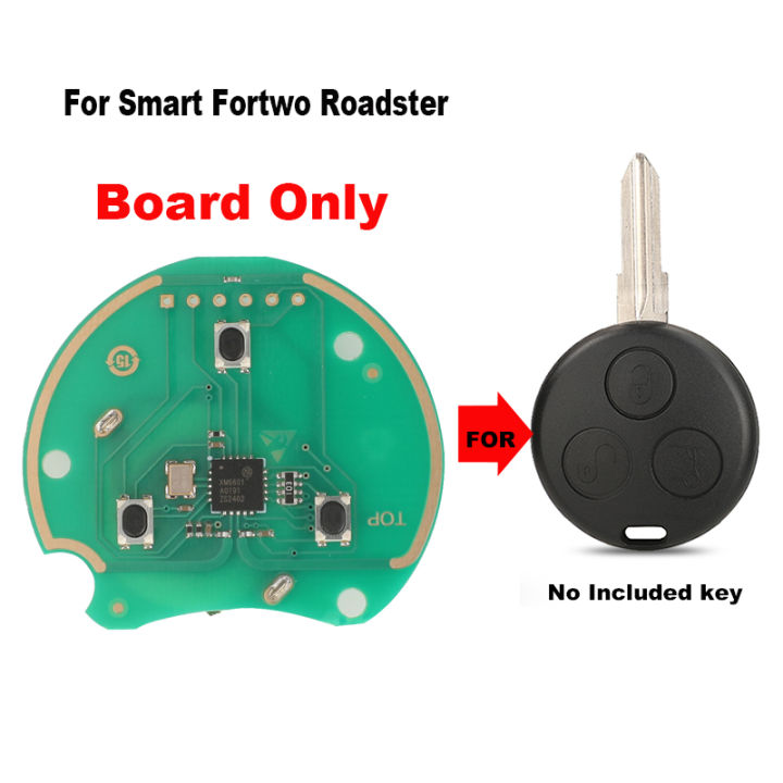jingyuqin Board Only Remote Car Key For Mercedes Benz Key Smart Fortwo 450 Forfour Roadster Chiave 433MHz Auto Key Fob Blade