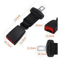 Heavy Duty Universal Seat Belt Extender Clip 20-22MM Tongue Adapter Safety Buckle Adjustment Quick Lock Car Truck Accessory.