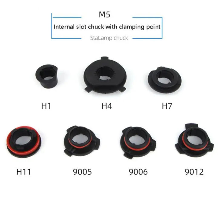 2PCS Car LED Headlight Bulb Base Adapter Socket Holder HB4/HB3/H11/H7/H4/H3/H1 Head Lamp Retainer Clips