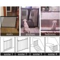 Multi-functional Pet Safety Gate: Easy Installation Foldable Mesh Fence, Indoor & Outdoor Ventilated Barrier for Home Pet Manage. 
