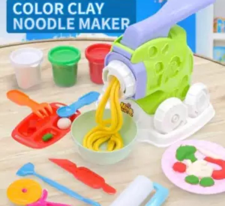 Colour Clay Noodle Maker Toy (Box packed) For kids
