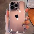 Luxury Silicone Transparent Shockproof Armo Case For iPhone 15 14 13 12 11 Pro Max 7 8 Plus XR XS X Phone Clear Protection Cover. 