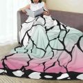 Shinobu Kimono Pattern Soft Warm Light Thin Blanket Kimono Pattern Demon Shinobu Kimetsu No Yaiba Shinobu Kocho Shinobu Pattern. 