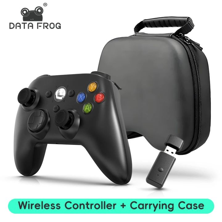DATA FROG Wireless Game Controller Dual Vibration Turbo Gamepad For 360 ...