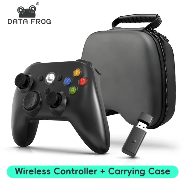 DATA FROG Wireless Game Controller Dual Vibration Turbo Gamepad For 360 ...