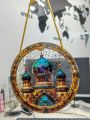 Premium Mosque & Crescent Moon Acrylic Suncatcher – Elegant Islamic Wall Art for Home Decor. 