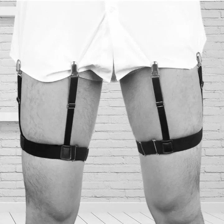 1Pair%20Elastic%20Mens%20Shirt%20Stays%20Striped%20Suspenders%20Straps%20Anti-skid%20Belt%20Garters%20Nylon%20Adjustable%20Shirt%20Holders%20For%20Male%20-%20Image%204