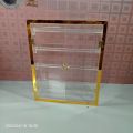 Transparent acrylic plastic box for bangle 4 step rod. 