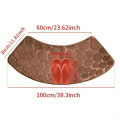 Curved bathroom mat thickened shower room absorbent door mat toilet bathroom non-slip mat dirt-resistant entrance mat. 