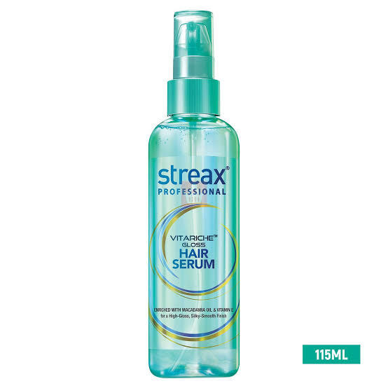 Streax Professional Hair Serum Vitariche Gloss 115ml (BD) 45ml (India) |