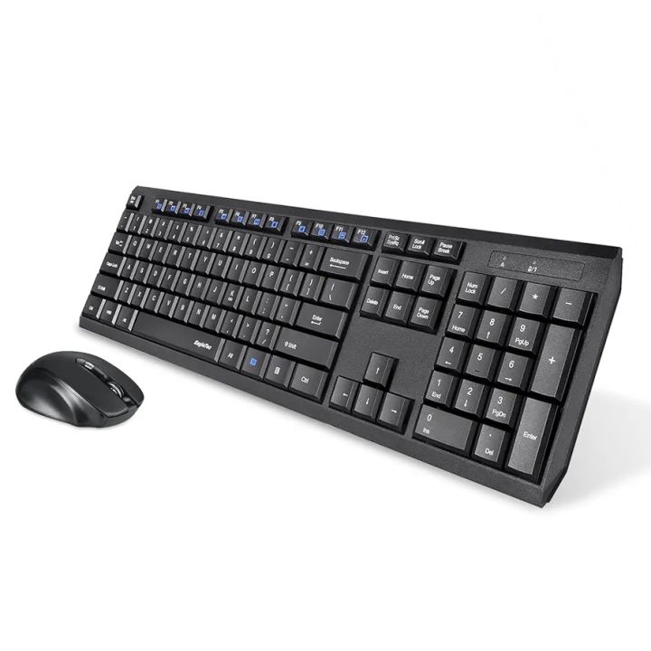 wireless keyboard and mouse Famor CS 100 wireless 2.4GHz keyboard & mouse metallic grey keyboard soft buttons with 5D 1600 DPI high grade mouse