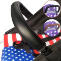 Baby Stroller Leather Handle Covers Trolley Armrest Protective Case Baby Cart Zipper Protector Cover Pushchair Accessories. 