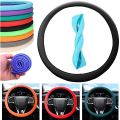 Advanced anti-skid silicone steering wheel cover with elastic stretch to enhance internal design and comfortable grip accessorie. 