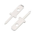 50Pcs Sliver 2.8 Inserts Plug Spring Terminal PCB Solder Lug Thickness 0.8mm One Legs PCB Welding Sheet. 