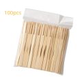 50/100PCS Bamboo Disposable Wooden Fruit Fork Dessert Cocktail Set Party Home Household Decor Tableware Supplies.