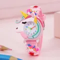 2024 New Rainbow Cloud Printed Silicone Band Children's Watch Girl Cute Cartoon Quartz Watch Kids Watches Boys Girl Watche. 