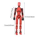 Multi-jointed Movable Robot 2.0 3d Printed Mannequin Toy Lucky 13 Dummy Action Figures Game Birthday Gifts for Toys Gifts. 