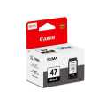 Canon PG 47 Black Cartridge - Genuine Canon Ink Cartridge - Printer Ink Replacement. 