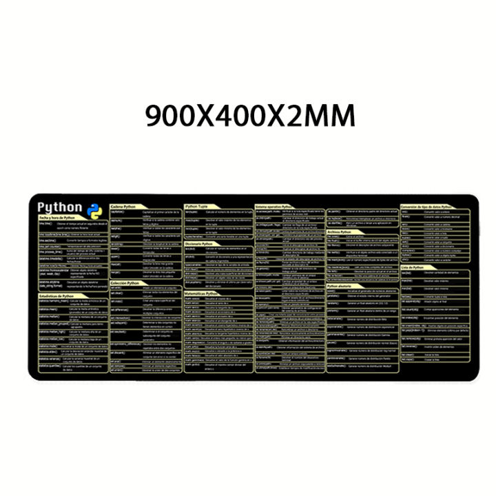 Spanish%20Python%20Programing%20Mouse%20Pad%20Desk%20Mat%20Office%20Software%20Excel%20Shortcuts%20Mousepad%20Personalized%20Extended%20by%20Office%20Users%20-%20Image%207