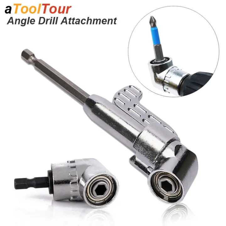 Right Angle Attachment Screwdriver Bit Drive Holder Magnetic Power ...