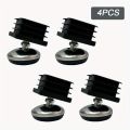 4Pcs Adjustable Furniture Leg Pads Threaded Horizontal Feet Table Chair Stoo Metal Legs For Furniture Table Legs For Furniture. 